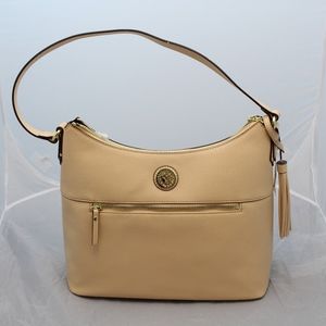 Anne Klein Michaela Hobo Bag Natural